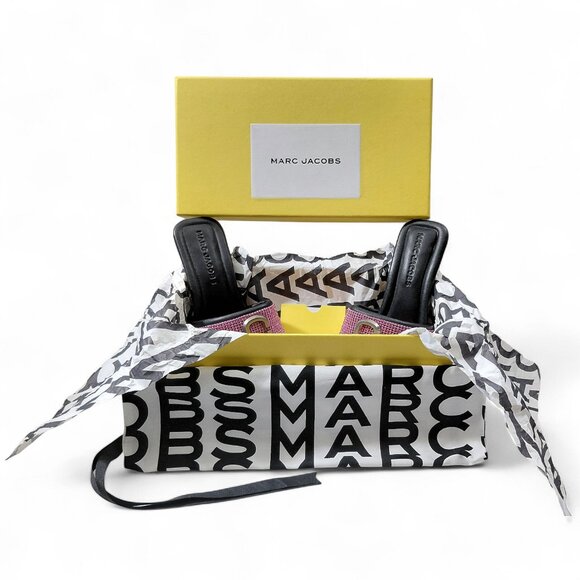 Marc Jacobs The Rinestone J Marc Heeled Sandals -US Size 5- NWB - Picture 15 of 16